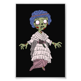 1910 Zombie Gibson Girl Foto Afdruk