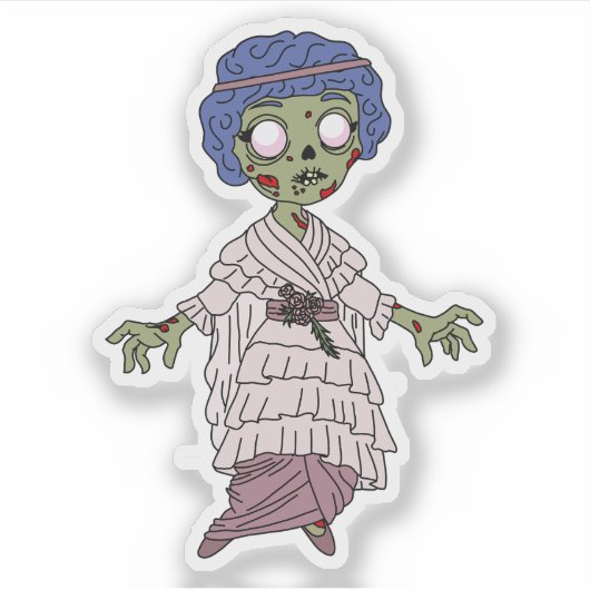 1910 Zombie Sticker (Voorkant)