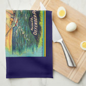 1910s Defender brand packaging sailboat label prin Theedoek (Quarter Fold)