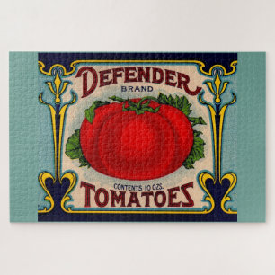 1910s Defender brand tomaten label Legpuzzel