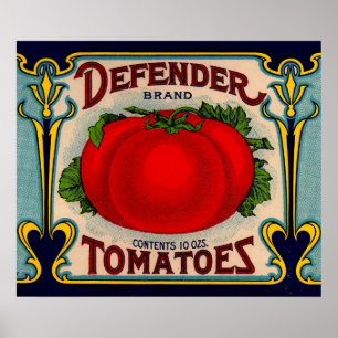 1910s Defender brand tomaten label Poster