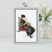 1910s Porch Swing Tea Party Uitnodiging (Staand voorkant)