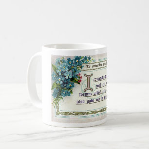 1910S VERJAARDAG GROET BRIEFKAART ART KOFFIEMOK