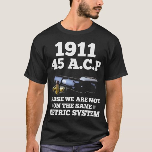 1911 45 ACS-metriek systeem T-shirt (Voorkant)