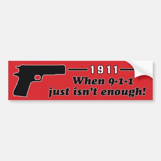 1911 BUMPERSTICKER (Voorkant)