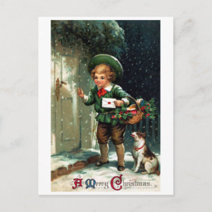 1911 de Groeten van Kerstmis Feestdagenkaart
