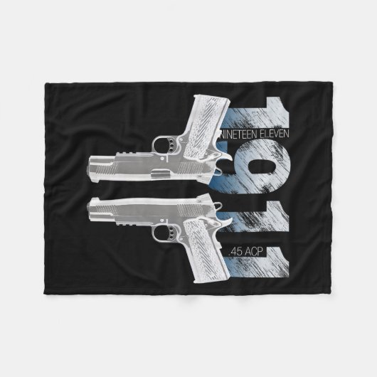 1911 Handgun Pro Gun 2nd Amendment Gift Fleece Deken (Voorkant (Horizontaal))