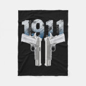 1911 Handgun Pro Gun 2nd Amendment Gift  Fleece Deken (Voorkant)