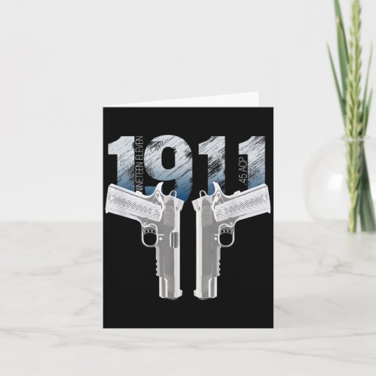 1911 Handgun Pro Gun 2nd Amendment Gift  Kaart (Voorkant)