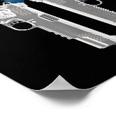 1911 Handgun Pro Gun 2nd Amendment Gift Poster (Hoek)