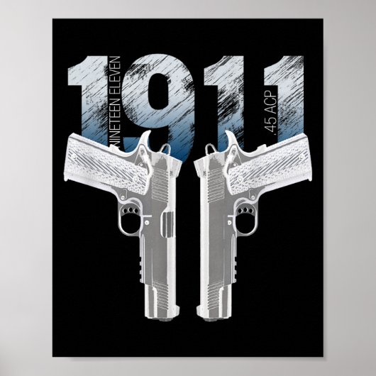 1911 Handgun Pro Gun 2nd Amendment Gift Poster (Voorkant)