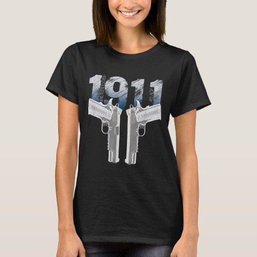 1911 Handgun Pro Gun 2nd Amendment Gift T-shirt (Voorkant)