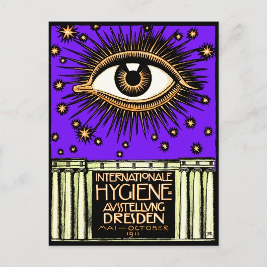 1911 Internationale Hygiëneconferentie Dresden Briefkaart (Voorkant)