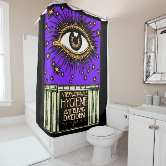1911 Internationale Hygiëneconferentie Dresden Douchegordijn (In situ)