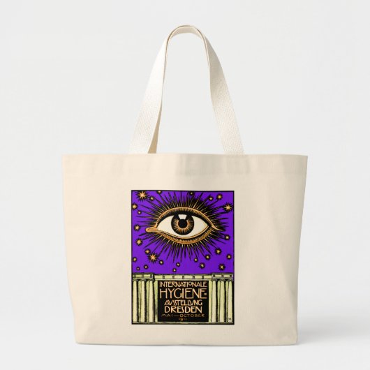 1911 Internationale Hygiëneconferentie Dresden Grote Tote Bag (Voorkant)