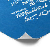 1911 Kunsttekening van het luchtschip ballonvaarde Poster (Hoek)