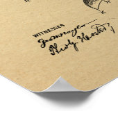 1911  kunsttekening van vliegtuigpatenten poster (Hoek)