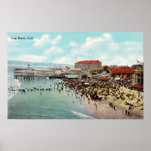 1911 Long Beach California Amusement Park Poster (Voorkant)
