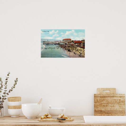 1911  Long Beach California Amusement Park Poster (Keuken)