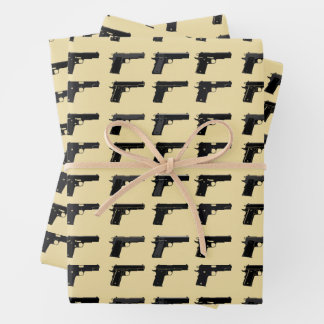 1911 Pistool Silhouet Patroon Doel Sport Inpakpapier Vel