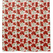 1911  Poppy Pattern Design Douchegordijn (Voorkant)