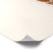 1911 Roze orchidee ventilator illustratie Poster (Hoek)