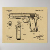 1911 Tekening van kunstwerken voor kleurenweergave Poster (Voorkant)