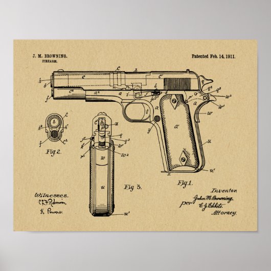 1911 Tekening van kunstwerken voor kleurenweergave Poster (Voorkant)