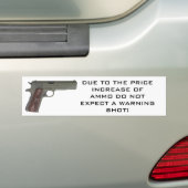 1911 Waarschuwingssignaal Bumpersticker (Op auto)