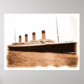 1912-2012 Tekening van de Titanic Memorial Poster (Voorkant)