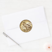 1912 2 1/2 Dollar Gold Eagle Front Sticker (Envelop)