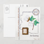 1912 Arizona Cotton Fact Briefkaart (Voorkant / Achterkant)