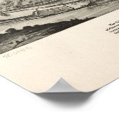 1912 Asheville, NC Birds Eye Uitzicht Panoramic Ma Poster (Hoek)