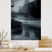 1912 Chicago River Poster (Keuken)