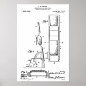 1912  Chiropractic Table Patent Art-afdrukken Poster (Voorkant)