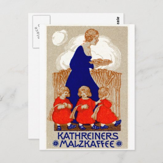 1912 Coffee-Poster Briefkaart (Voorkant / Achterkant)