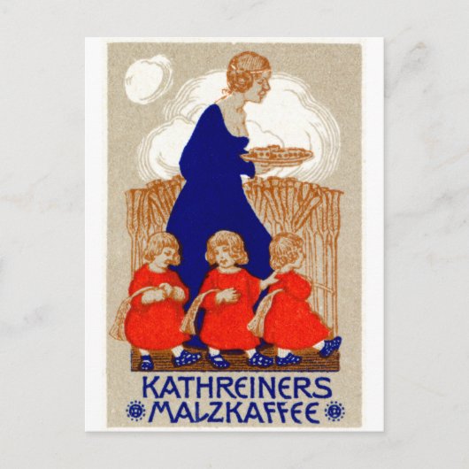 1912 Coffee-Poster Briefkaart (Voorkant)