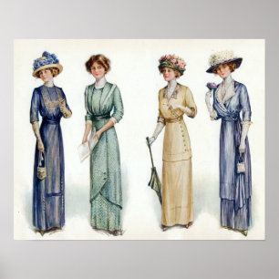 1912 Edwardian Mode Poster