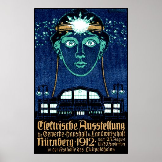1912 Electricity Expo Poster (Voorkant)