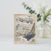  1912 Embossed Silk and Velvet Birthday Briefkaart (Staand voorkant)