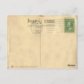  1912 Embossed Silk and Velvet Birthday Briefkaart (Achterkant)