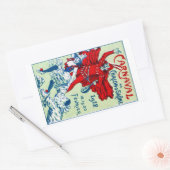 1912 Frans Carnaval Rechthoekige Sticker (Envelop)