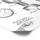 1912 Golf Cup Kunstdrukken met patent op hol Poster (Hoek)