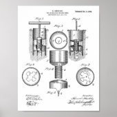 1912 Golf Cup Kunstdrukken met patent op hol Poster (Voorkant)