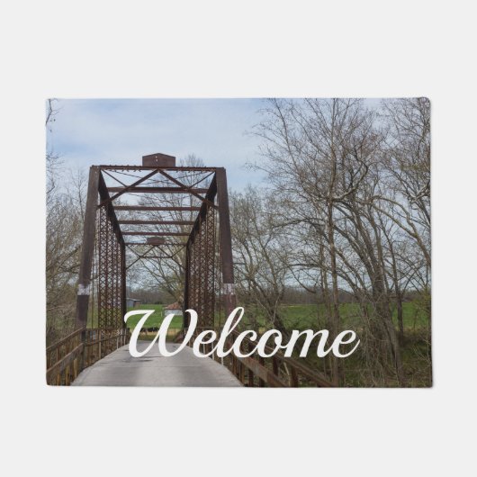 1912 Groene brug Welkom Doormat Deurmat (Voorkant)