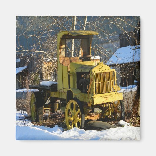 1912 Historische vrachtwagen..... Magneet (Voorkant)