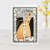 1912 "LAAT DE SPELEN BEGINNEN"ART DECO FRANSE HALL KAART (Gele Bloem)