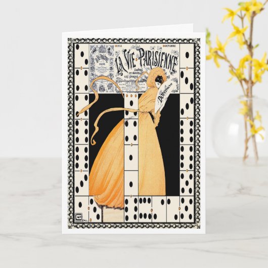 1912 "LAAT DE SPELEN BEGINNEN"ART DECO FRANSE HALL KAART (Gele Bloem)