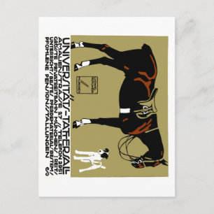 1912 Ludwig Hohlwein Horse Riding Poster art. Briefkaart