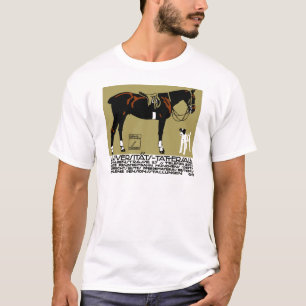 1912 Ludwig Hohlwein Horse Riding Poster art. T-shirt